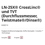Lincoln LN-25X® CrossLinc® und TVT (Durchflussmesser, Twistmate®/Dinse®)